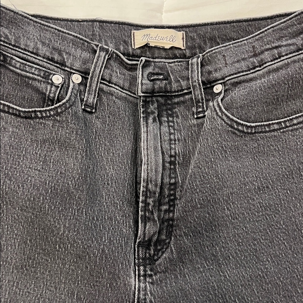 Madewell Gray Perfect Vintage Straight Jean - Picture 2 of 5